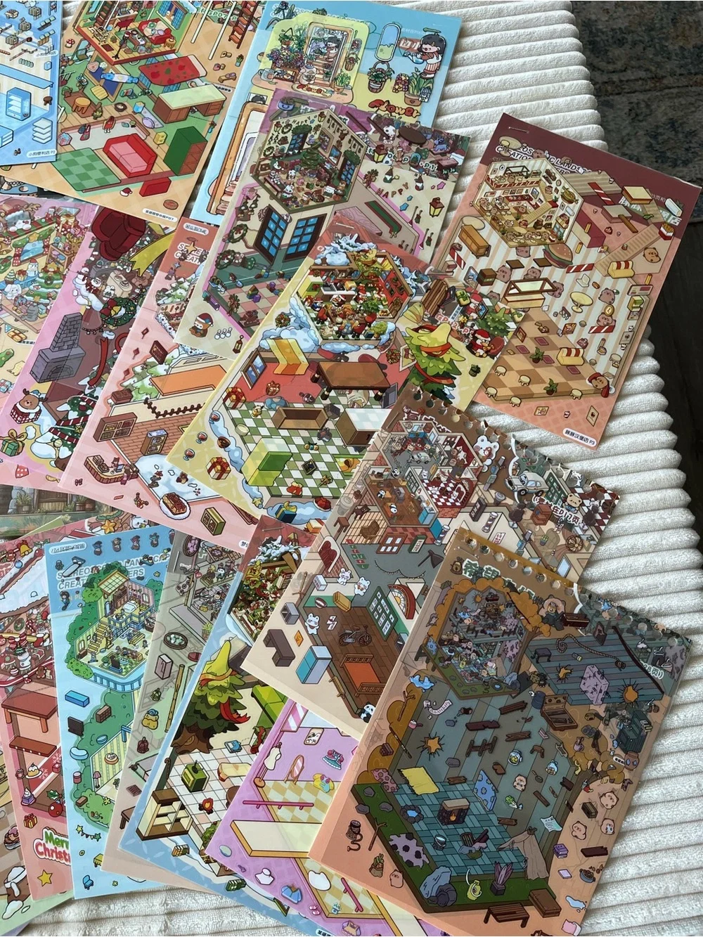 diy sticker bundle book of 24 scenes